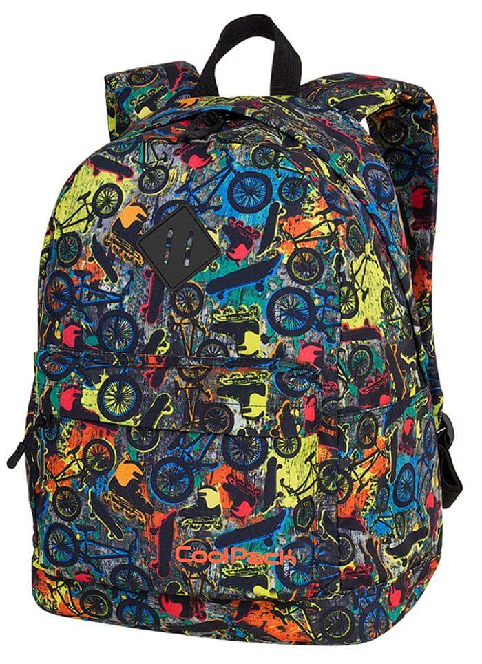 plecaki szkolne sportowe - wzór w rowery